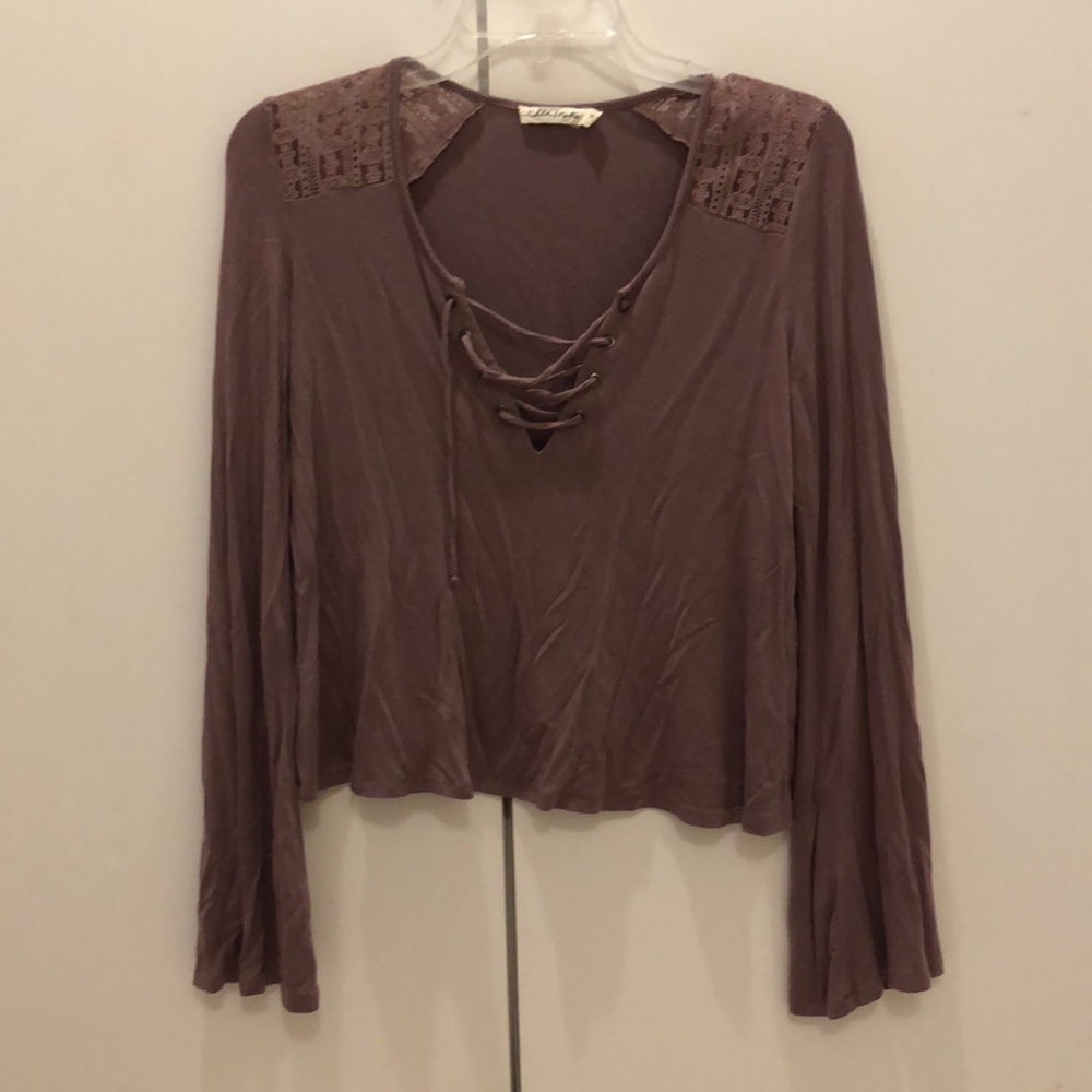 Chloe & Katie XS lace up top